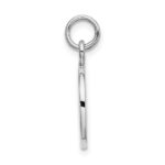 Sterling Silver Rhodium-plated Cut-out Heart, Cross, Anchor Charm - Image 2