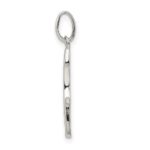 Sterling Silver Polished Glitter Enamel Letter G Initial Charm - Image 2