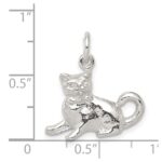 Sterling Silver Cat Charm - Image 3
