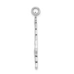 Sterling Silver Rhodium-plated Polished Gymnast Pendant - Image 2