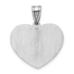 Sterling Silver Rhod-plated Enameled Autism Heart Pendant - Image 3