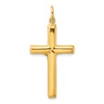 Sterling Silver Gold-tone Crucifix Cross Pendant - Image 3