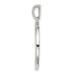 Sterling Silver Rhodium-plated & CZ Taurus Zodiac Pendant - Image 2