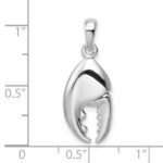 De-Ani Sterling Silver Rhodium-Plated 3D Moveable Lobster Claw Pendant - Image 5