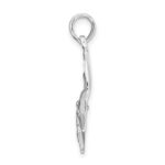 De-Ani Sterling Silver Rhodium-Plated Polished Sailfish Pendant - Image 2
