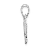 De-Ani Sterling Silver Rhodium-Plated Polished Key West Cruise Ship Pendant - Image 3
