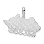 De-Ani Sterling Silver Rhodium-Plated Polished Key West Cruise Ship Pendant - Image 4