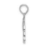 De-Ani Sterling Silver Rhodium-Plated Polished Key West Dolphin Pendant - Image 3