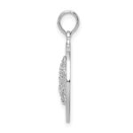 De-Ani Sterling Silver Rhodium-Plated Textured Bahamas with Starfish Pendant - Image 2