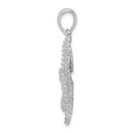De-Ani Sterling Silver Rhodium-Plated Polished Pierced Starfish Pendant - Image 2