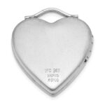 Sterling Silver RH-pl ALWAYS IN MY HEART FOREVER.. 20mm Heart Locket - Image 3