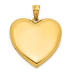 1/20 Gold Filled Polished and Satin 24mm Heart Locket