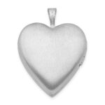 Sterling Silver Rhodium-plated 20mm with Diamond Star Heart Locket - Image 3
