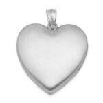 Sterling Silver Rhodium-plated Enameled Rose Ash Holder Heart Locket - Image 3