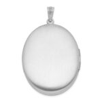 Sterling Silver Rhodium-plated Diamond Star Ash Holder Oval Locket - Image 3