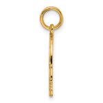 Sterling Silver GP Engraveable Boy Polished Disc Charm - Image 2