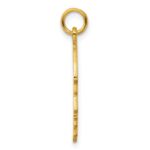 Sterling Silver GP Engraveable Boy Polished Disc Charm - Image 2