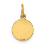 Sterling Silver GP Engraveable Round Polished Disc Charm - Image 4