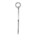 Sterling Silver Rhod-plated Eng. Rnd Polish Front/Back Disc Charm - Image 2