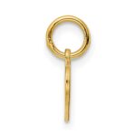 Sterling Silver GP Engraveable Heart Polished Disc Charm - Image 2