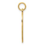 Sterling Silver GP Engraveable Heart Polished Disc Charm - Image 2