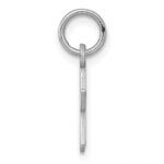 Sterling Silver Rhodium-plated Engraveable Star Disc Charm - Image 2