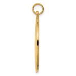 Sterling Silver GP Engraveable Round Polished Disc Charm - Image 3