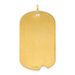 Sterling Silver GP Engraveable Dog Tag Disc Charm - Image 5