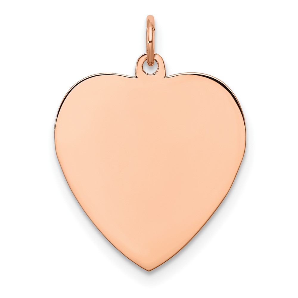 QM571R-2.jpg Sterling Silver RG Plated Engraveable Heart Polished Front/Satin Back Disc - Image 1