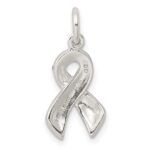 Sterling Silver Stellux Crystal Pink Awareness Ribbon Pendant - Image 4