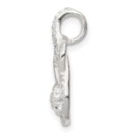 Sterling Silver CZ & Teardrop Pendant - Image 2