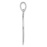 Sterling Silver Rhodium-plated Polished Circle w/Tree Pendant - Image 2