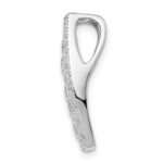 Sterling Silver Rhodium-plated CZ Slide - Image 2