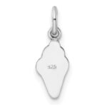 Sterling Silver RH-plated Enameled Ice Cream Cone Children's Pendant - Image 4