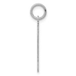 Sterling Silver/Rhodium-plated Polished Number 1 Charm - Image 2