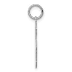 Sterling Silver/Rhodium-plated Polished Number 6 Charm - Image 2