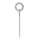 Sterling Silver/Rhodium-plated Polished Number 7 Charm - Image 2