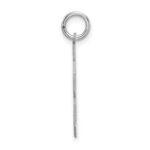 Sterling Silver/Rhodium-plated Satin Number 88 Charm - Image 2