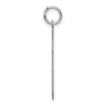 Sterling Silver/Rhodium-plated Satin Number 40 Charm - Image 2