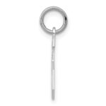 Sterling Silver/Rhodium-plated Satin Number 5 Charm - Image 2