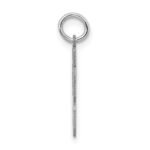 Sterling Silver/Rhodium-plated Satin Number 53 Charm - Image 2