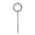 Sterling Silver/Rhodium-plated Polished Number 9 Charm - Image 2