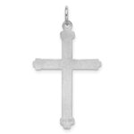 Sterling Silver Rh-plt Laser Designed CroSterling Silver Rh-plt Charm - Image 4