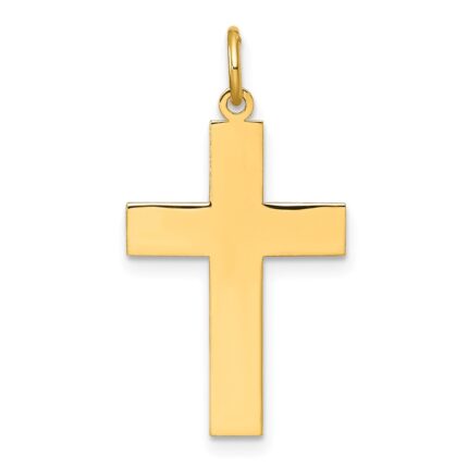 14k Polished Cross Pendant