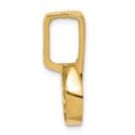 14k Polished Slide Fits up to 6mm Regular/8mm Fancy or Reversible Omega - Image 2