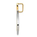 14k Two-tone Polished Slide Fits up to 6mm Regular/8mm Fancy or Reversible Omega - Image 2