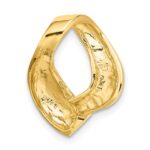 14K Polished Slide Fits up to 6mm Regular/8mm Fancy or Reversible Omega - Image 3