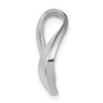 14K White Gold Polished Slide Fits up to 6mm Regular/8mm Fancy or Reversible Omega - Image 2