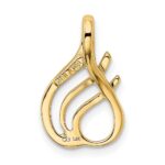 14k Polished Slide Fits up to 2mm Regular/4mm Fancy or Reversible Omega - Image 3