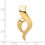 14k Polished Slide Fits up to 6mm Regular/8mm Fancy or Reversible Omega - Image 4